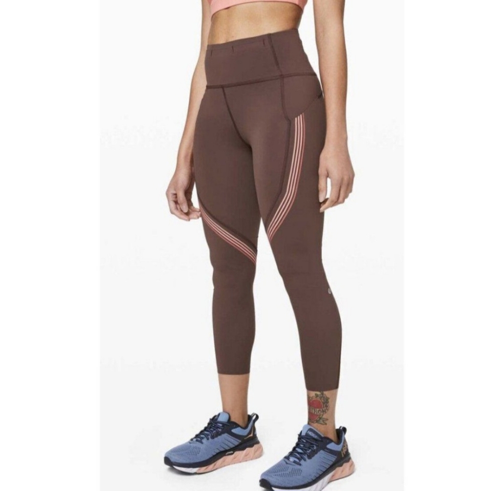 Lululemon Cherry Cola leggings excellent condition size 8